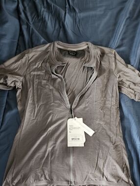 Bontrager Adventure Collection Grey Wool Blend Cycling Shirt Womens XL NWT